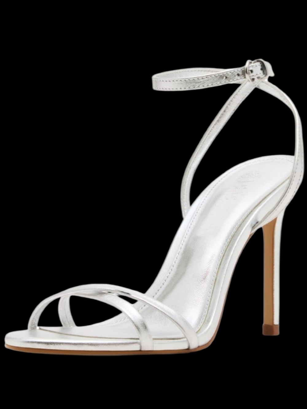 Steve Madden Jypsey Silver Leaf Strappy Heels